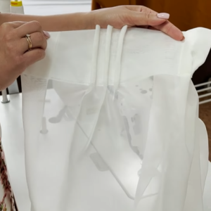 Работаем с прозрачной шторной лентой RAINBOW для ручной складки на тюле