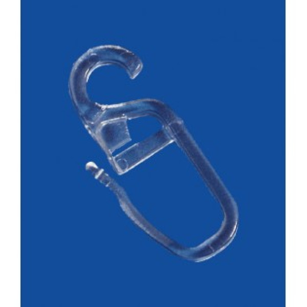 Крючок SNAP-HOOK прозрачный на кольцо 5мм KP100 