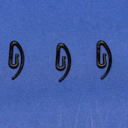 Крючок-улитка черный КР100