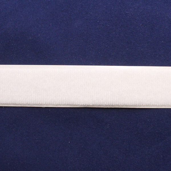 Конт.лента (клеевая) VELOUR-TAPE SP25 white 20mm self-adhesive (петля) 