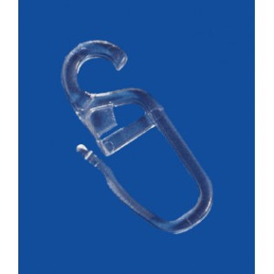 Крючок SNAP-HOOK прозрачный на кольцо 5мм KP100 