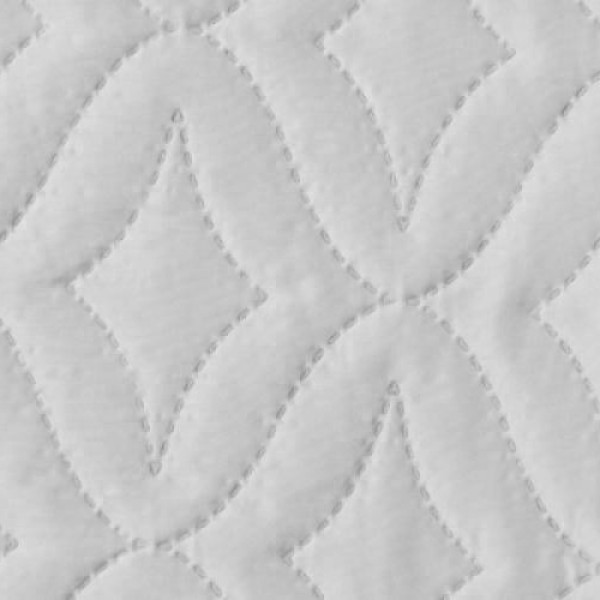 Стеганка ш. 220 см венец. решетка белая