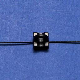 Шнур с бегунками 6 мм для шины черный SP25 (расстояние между бегунками 80 мм)