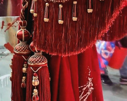 Бахрома 1716 коллекция Fiber, бахрома 1101 коллекция Chelsea, бахрома 1005, подхват 1003 коллекция Ajour